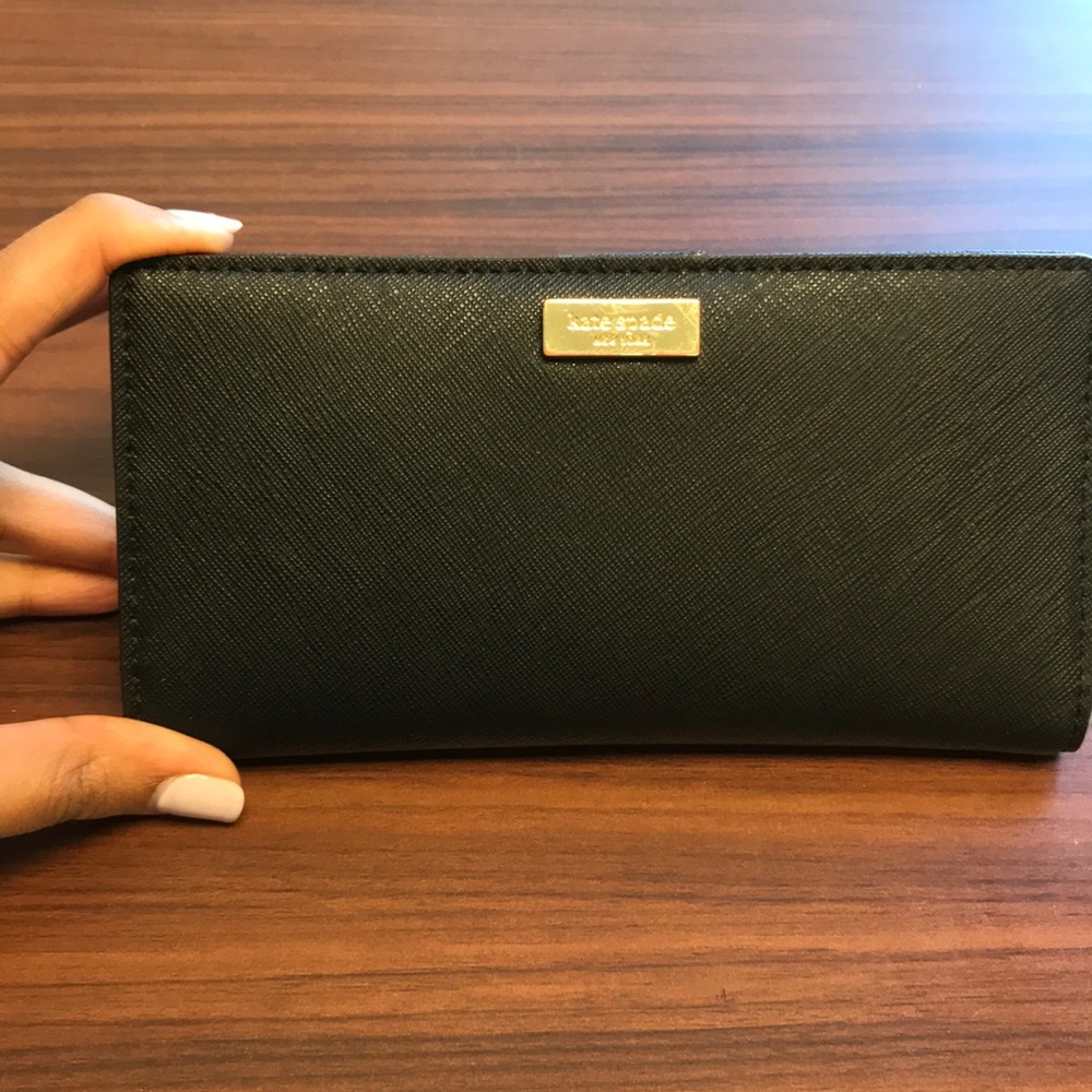 Lightly used black Kate Spade Wallet